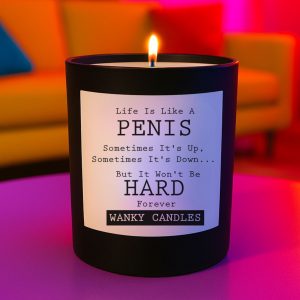 Wanky Candle  Funny Vanilla Candle – Life Is Like a Penis