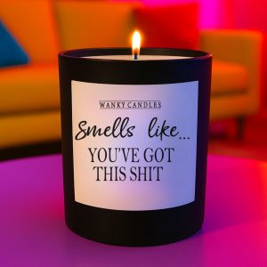 Wanky Candle Funny Vanilla Candle – Smells Like You’ve Got This Shit