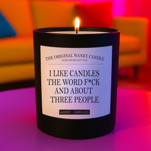 Wanky Candle Candles, the Word Fuck and About Three People – Vanilla Black Jar