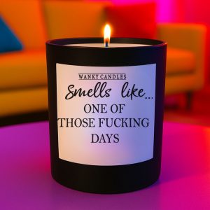 Wanky Candle Funny Vanilla Candle – Smells Like One of Those Fucking Days