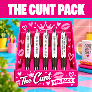 The Cunt Pack Rude Pen Set – 5 Pens