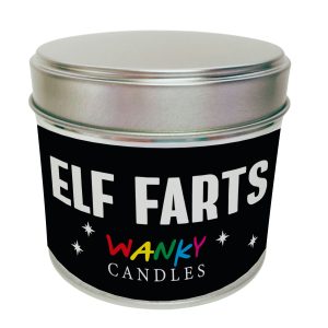 Funny Christmas Tin Candle – Elf Farts, Vanilla Scented