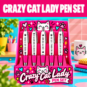 Funny Cat Pen Set – 5 Pens