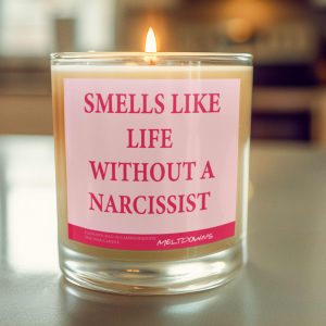 Funny Breakup Candle – Smells Like Life Without a Narcissist