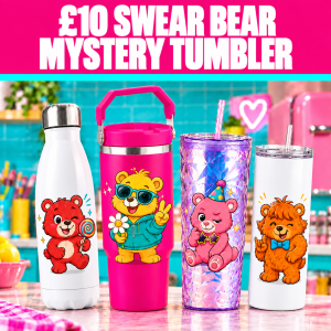 Naughty Bear Mystery Drinkware Gift – 1 Surprise Item