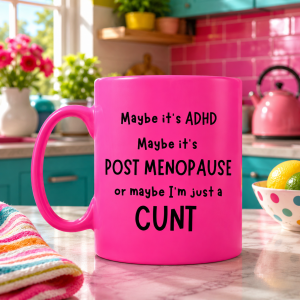 Funny Post Menopause Mug – Maybe It’s ADHD Maybe It’s Post Menopause